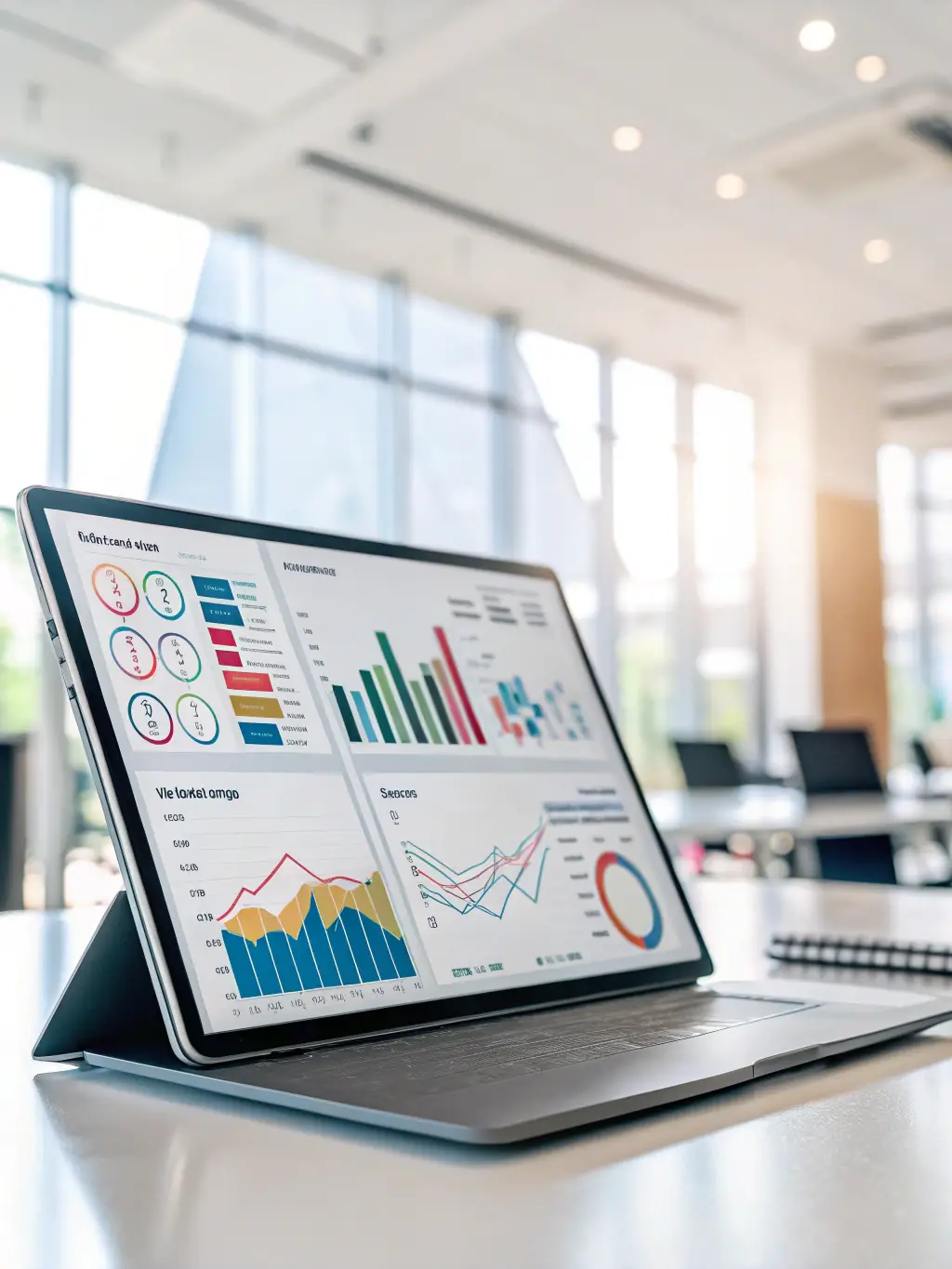 An image of a digital dashboard with analytics and engagement metrics, representing Kailea LLC's Online Audience Engagement Services.
